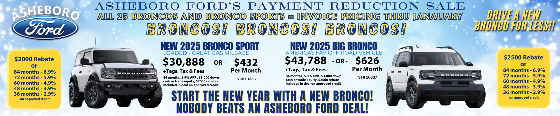 2025 Bronco & Bronco Sport