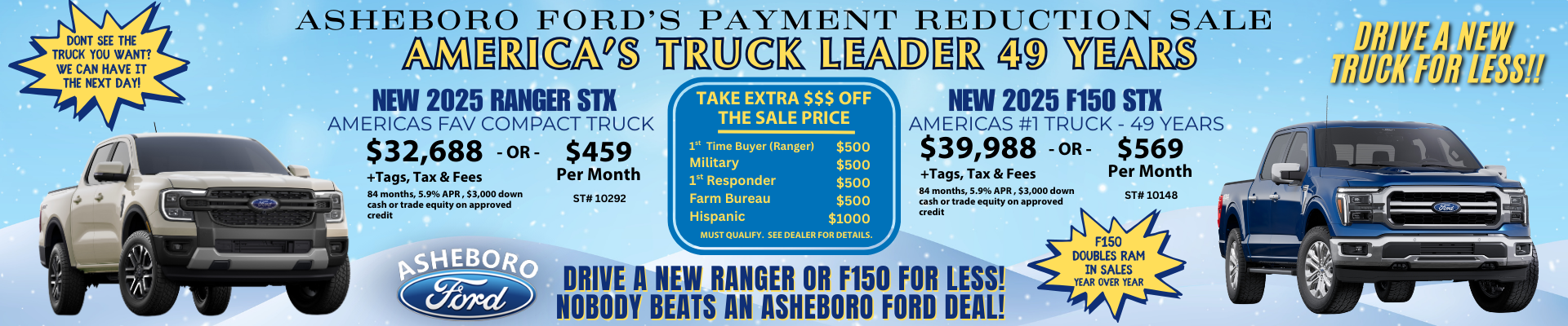 2025 Ranger or F-150