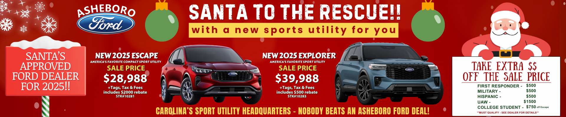 2025 Escape and Explorer