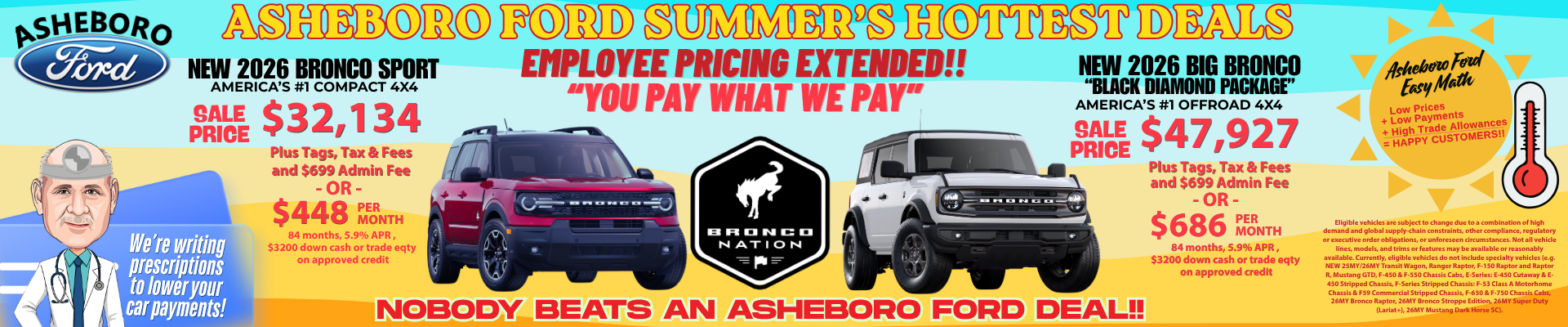 2025 Bronco & 2025 Bronco Sport