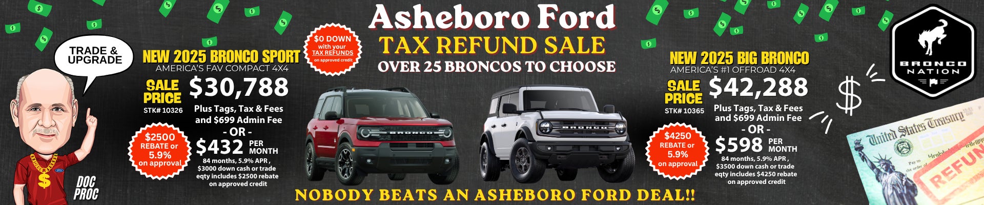 New 2025 Bronco Sport and Big Bronco